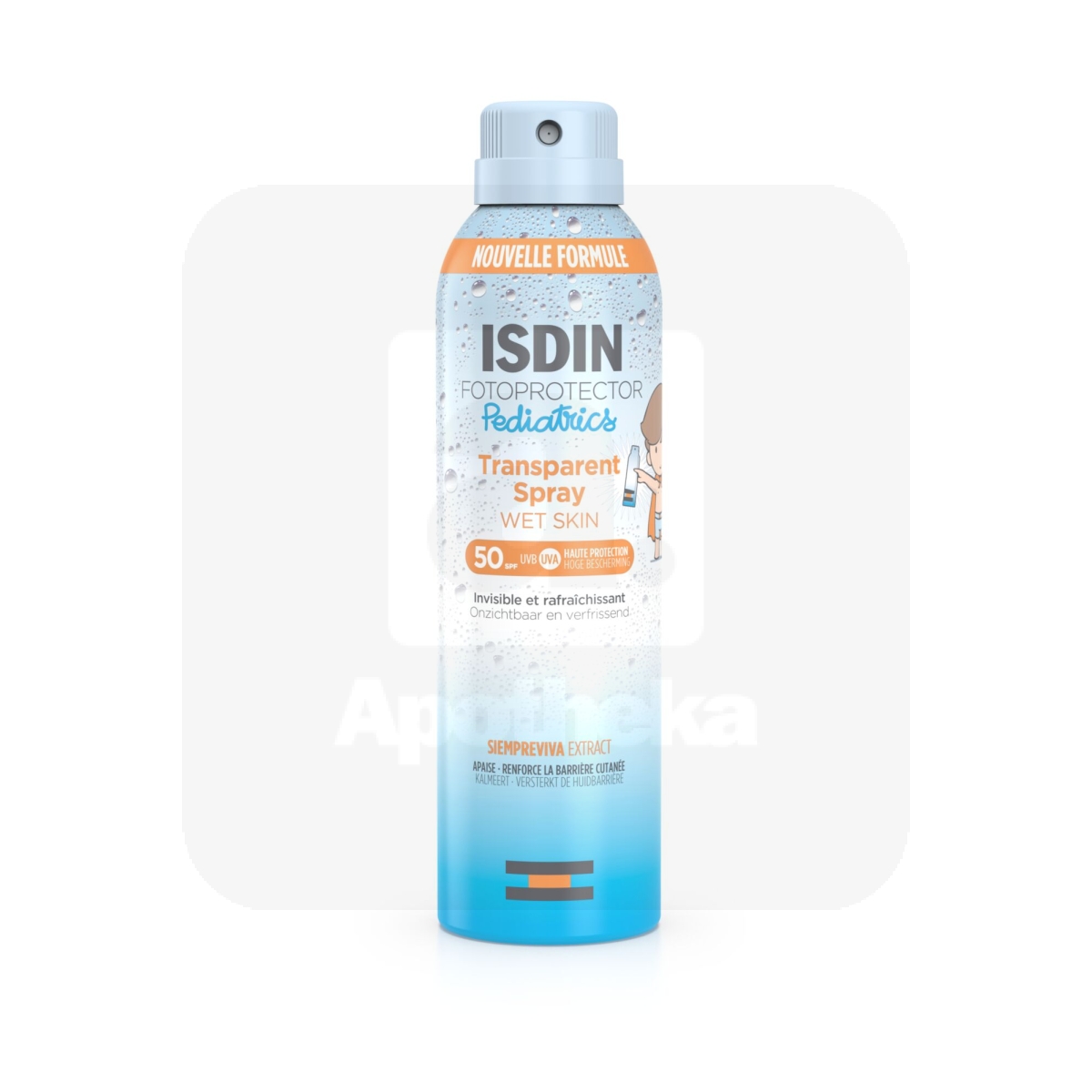 ISDIN PÄIKSEKAITSEAEROSOOL MÄRJALE NAHALE LASTE SPF50 250ML