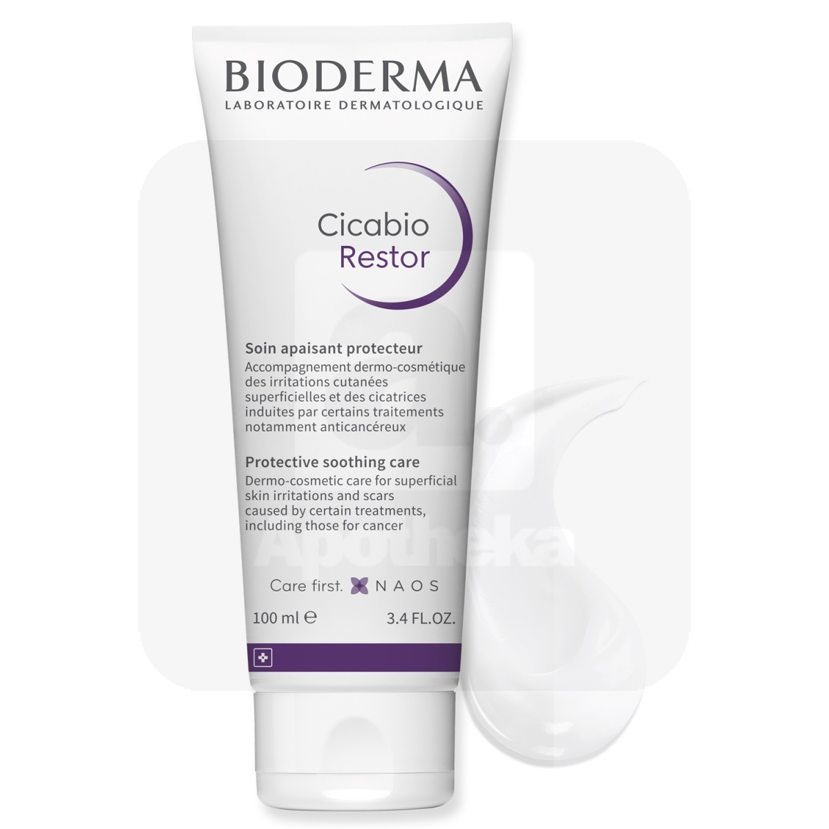 BIODERMA CICABIO RESTOR KREEM KAITSEV JA RAHUSTAV 100ML - Изображение товара