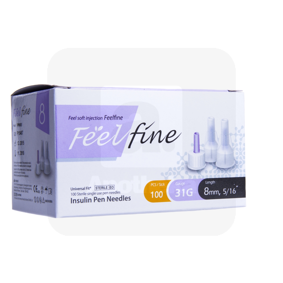 INSULIININÕELAD SMS FEELFINE 31G 8MM N100 - Изображение товара