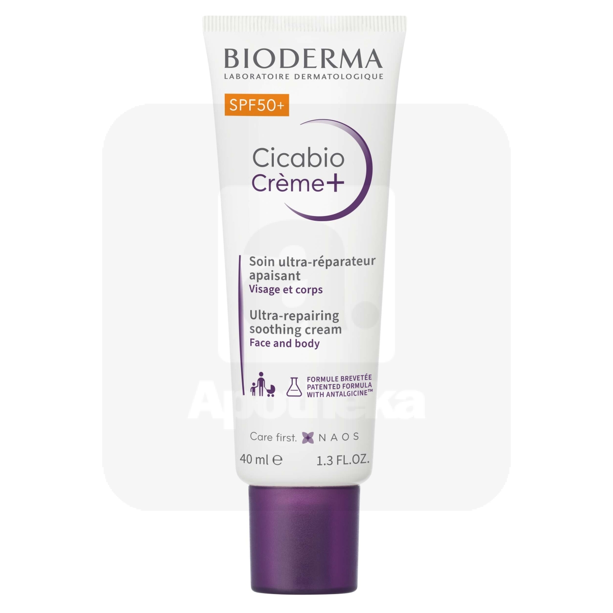 BIODERMA CICABIO CRÈME+ KREEM RAHUSTAV, TAASTAV SPF50+ 40ML - Изображение товара