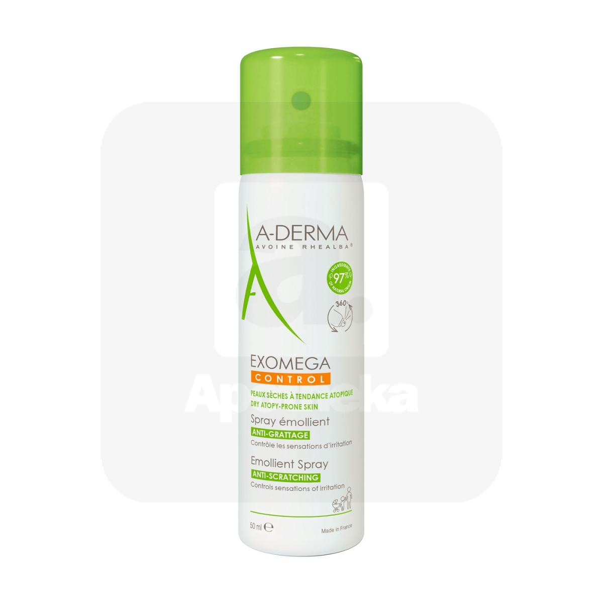 A-DERMA EXOMEGA CONTROL KEHASPREI ATOOPILISELE NAHALE 50ML