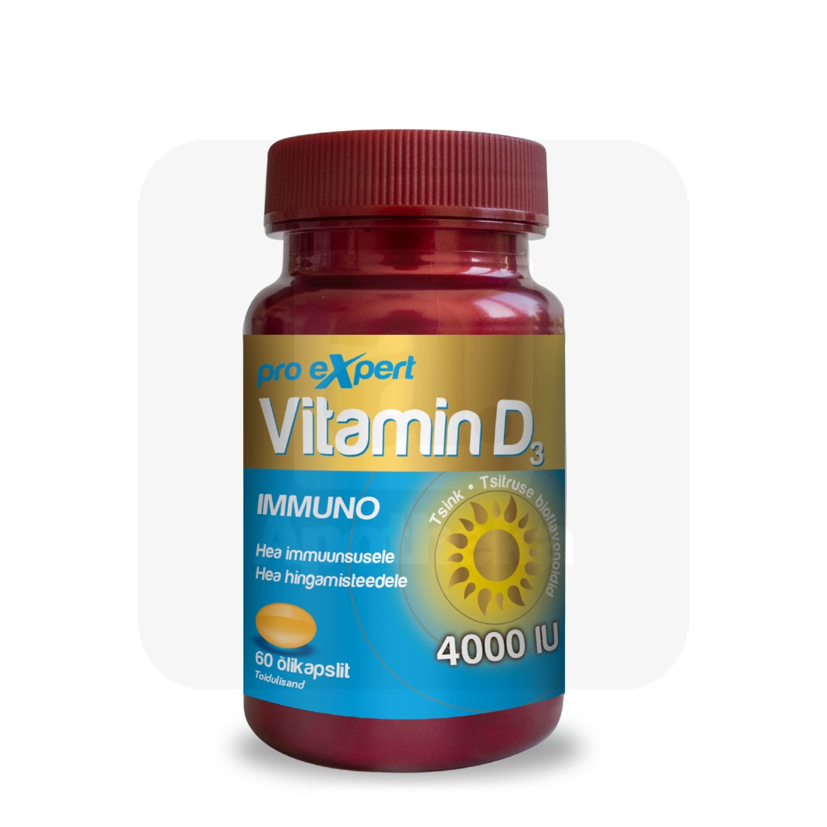 VITAMIN D3 PRO EXPERT 4000IU IMMUNO KAPSLID N60 - Изображение товара