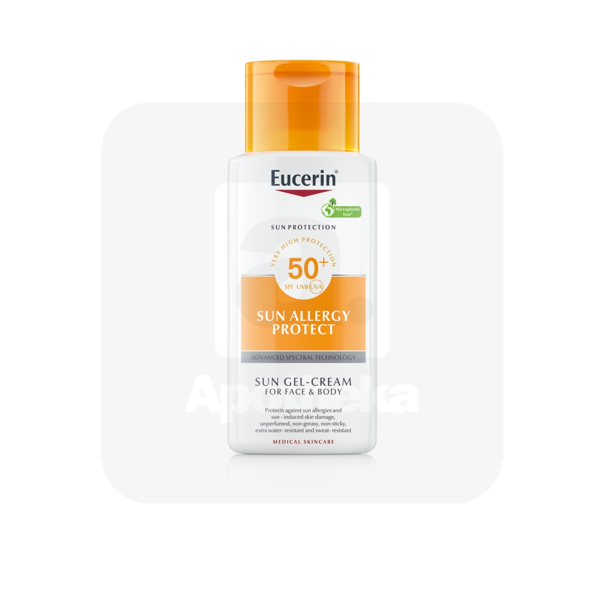 EUCERIN SUN PÄIKESEALLERGIAT ENNETAV GEEL-KREEM SPF50+ 150ML - Изображение товара