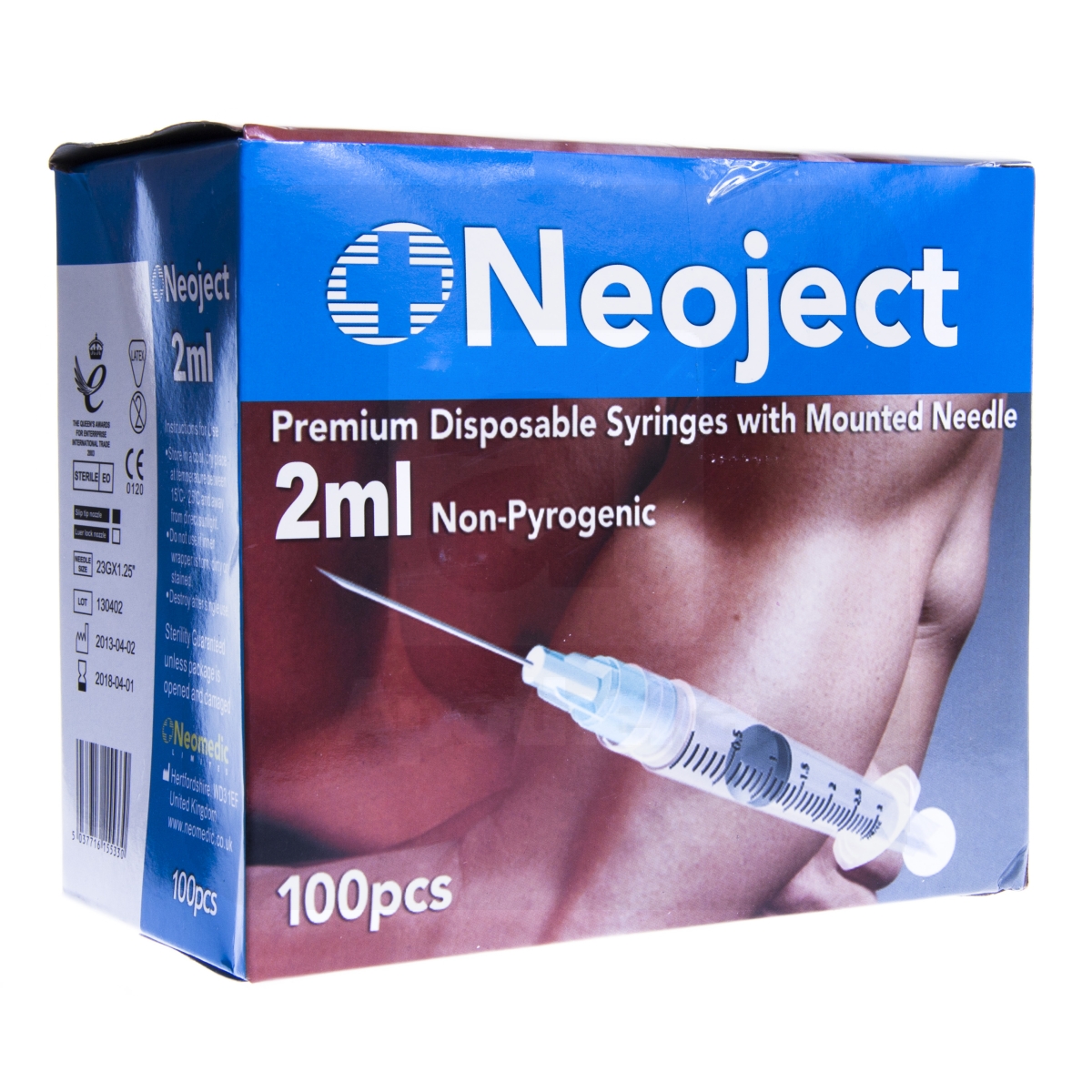 SÜSTAL NÕELAGA NEOJECT 2ML 3 OSALINE (23G) N100 /SLIP TIP/ - Изображение товара