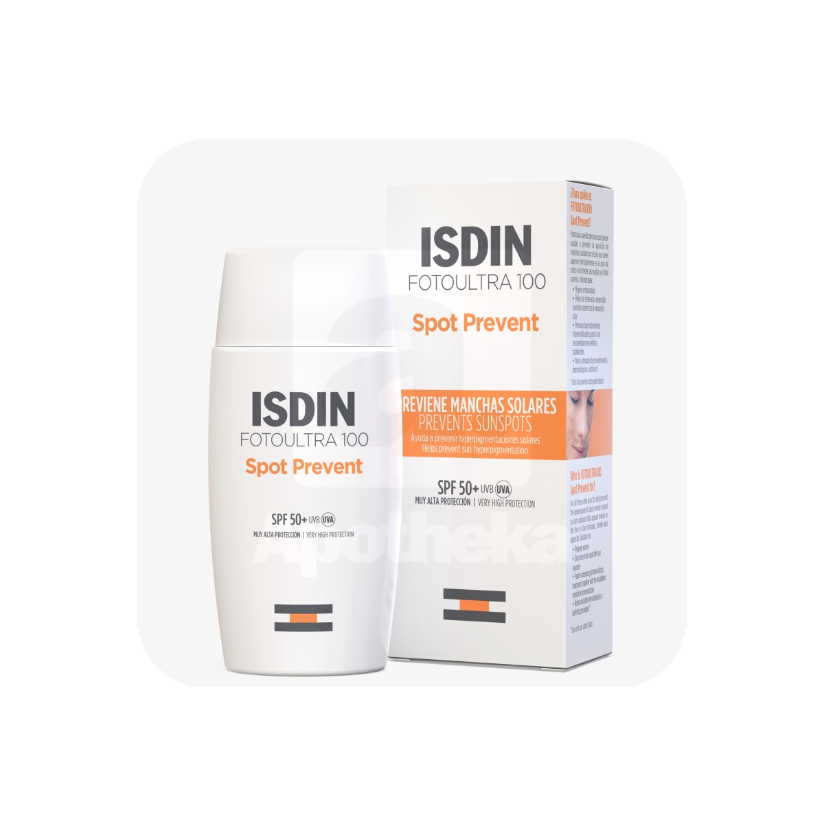 ISDIN PÄIKESEKAITSEVEDELIK PIGMENDILAIKE ENNETAV SPF50+ 50ML