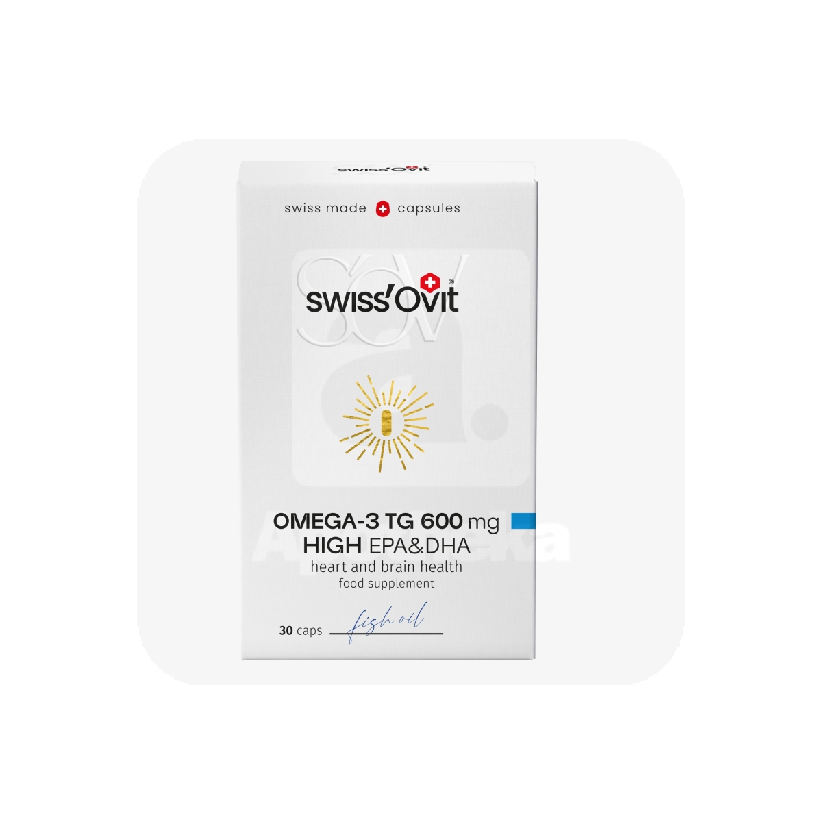 SWISSOVIT OMEGA-3 TG KALAÕLI KAPSLID 600MG N30 - Изображение товара