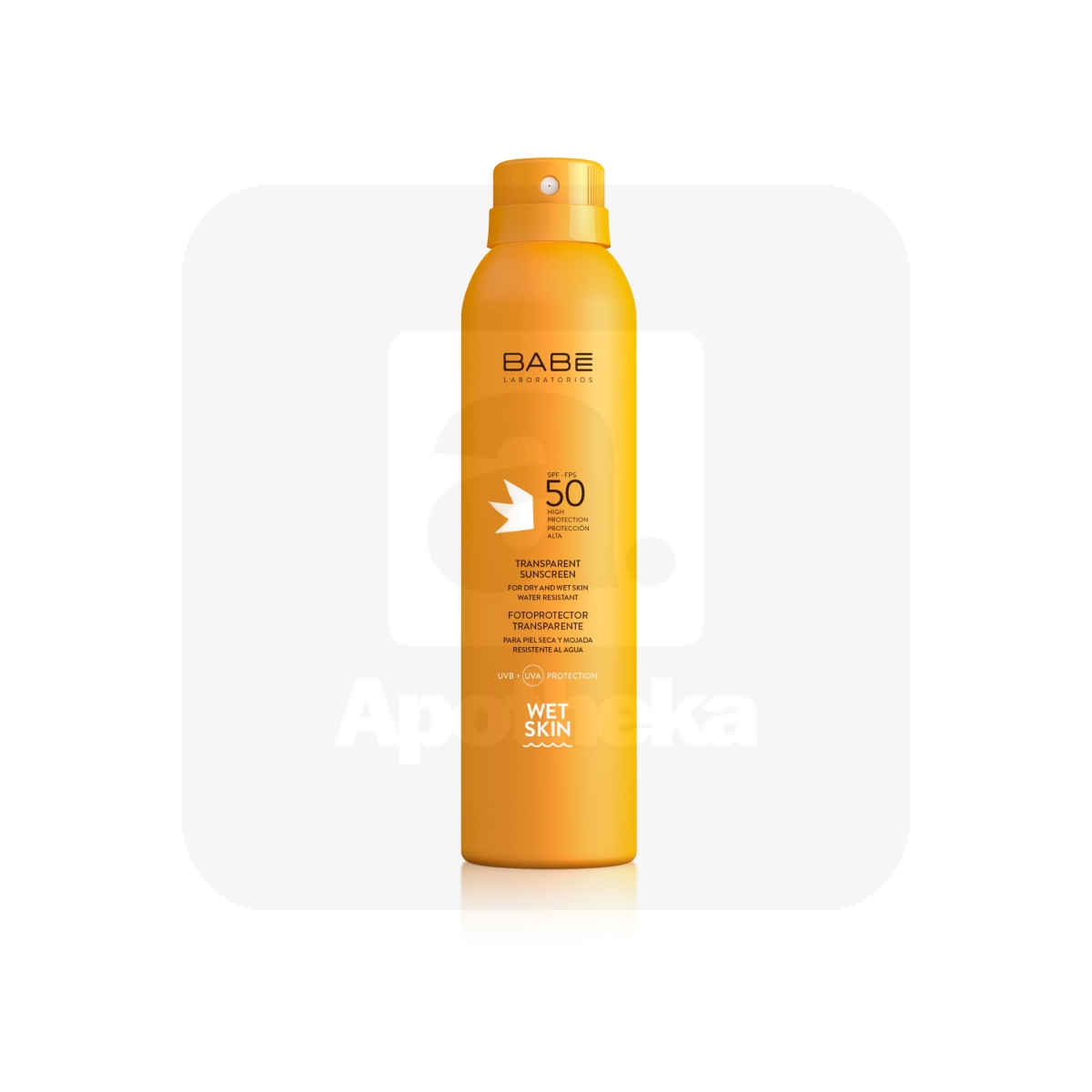 BABE PÄIKESEKAITSEAEROSOOL SPF50 VEEKINDEL 200ML