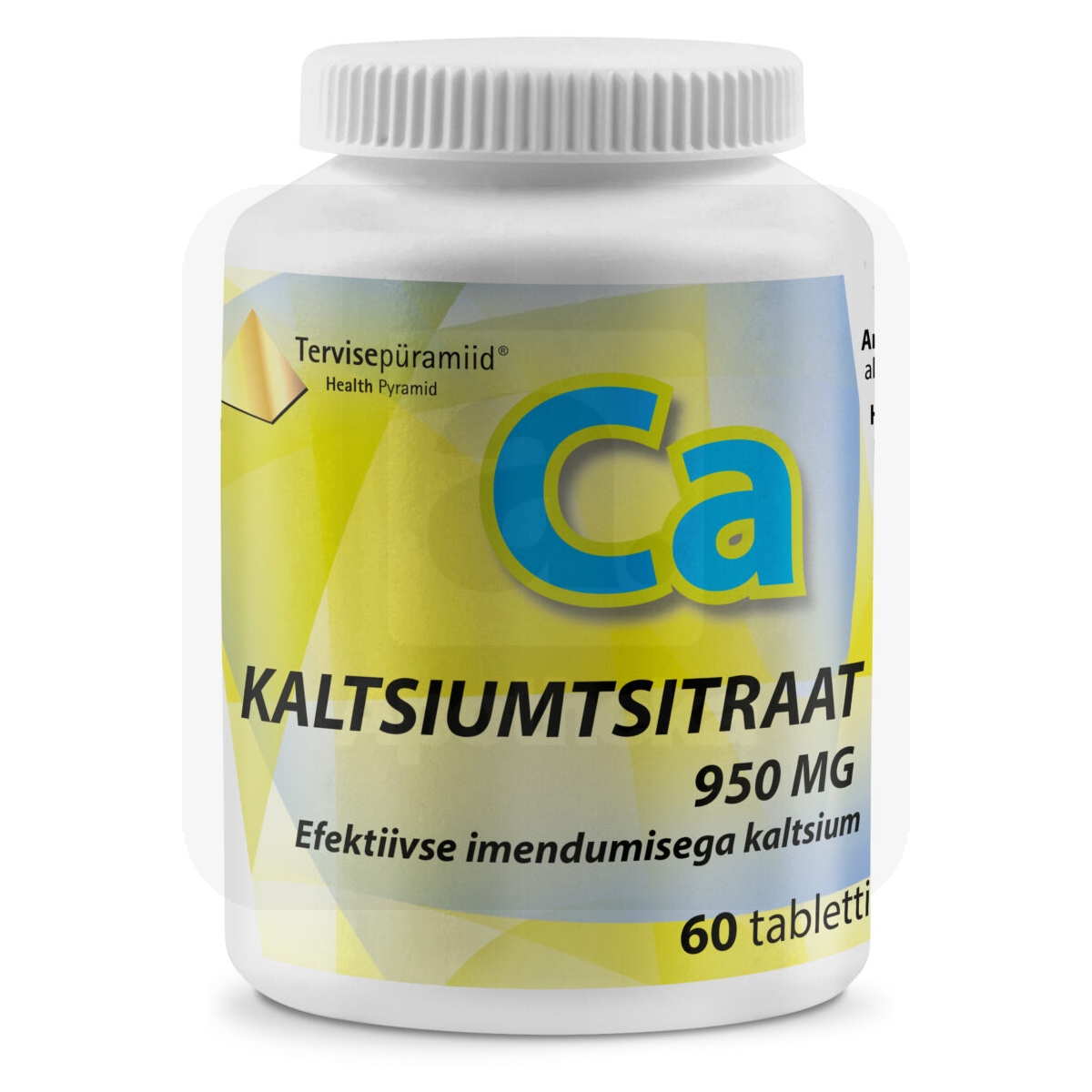 TERVISEPÜRAMIID KALTSIUMTSITRAAT TBL 950MG N60 - Изображение товара