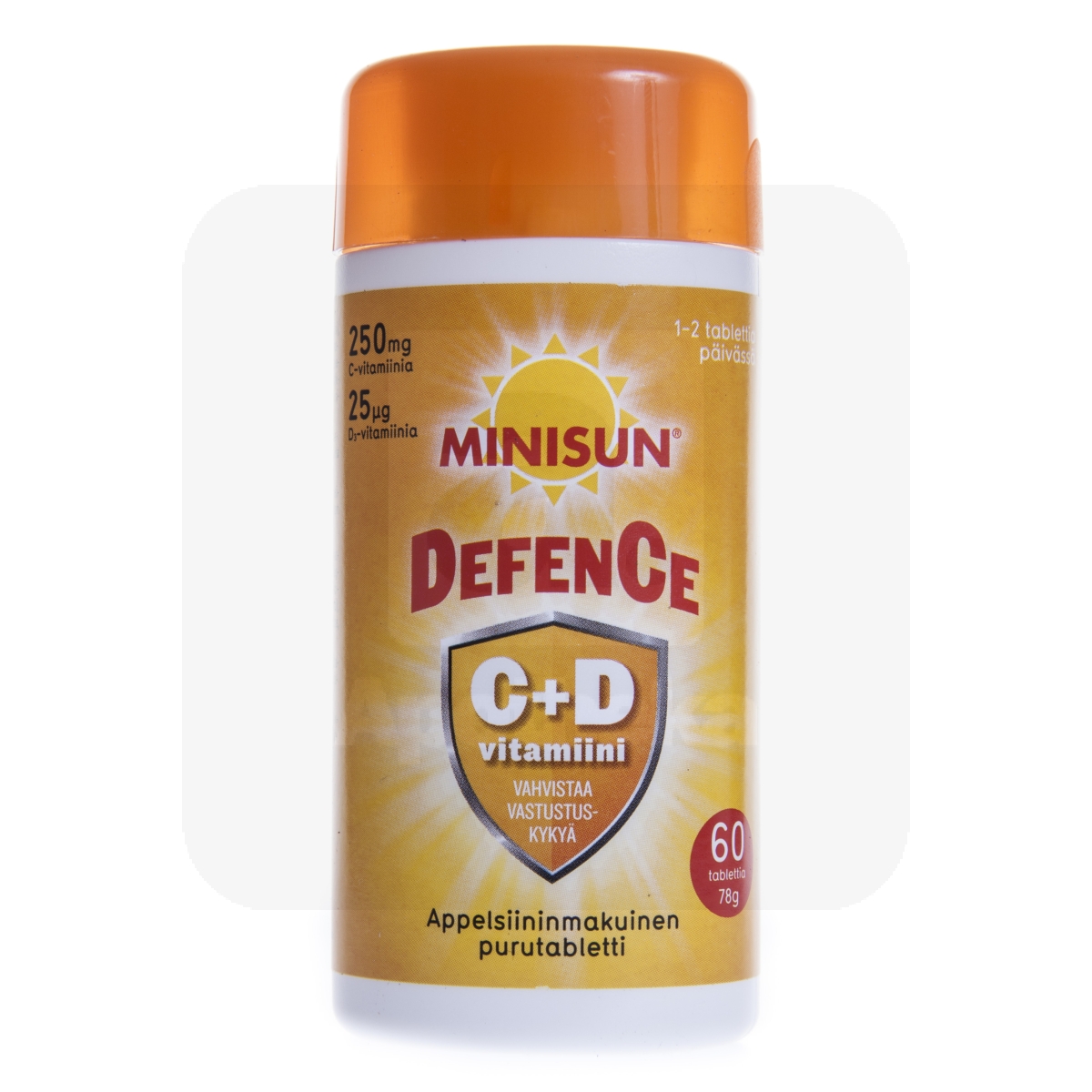 MINISUN DEFENCE C+D3 VITAMIIN NÄRIMISTBL N60