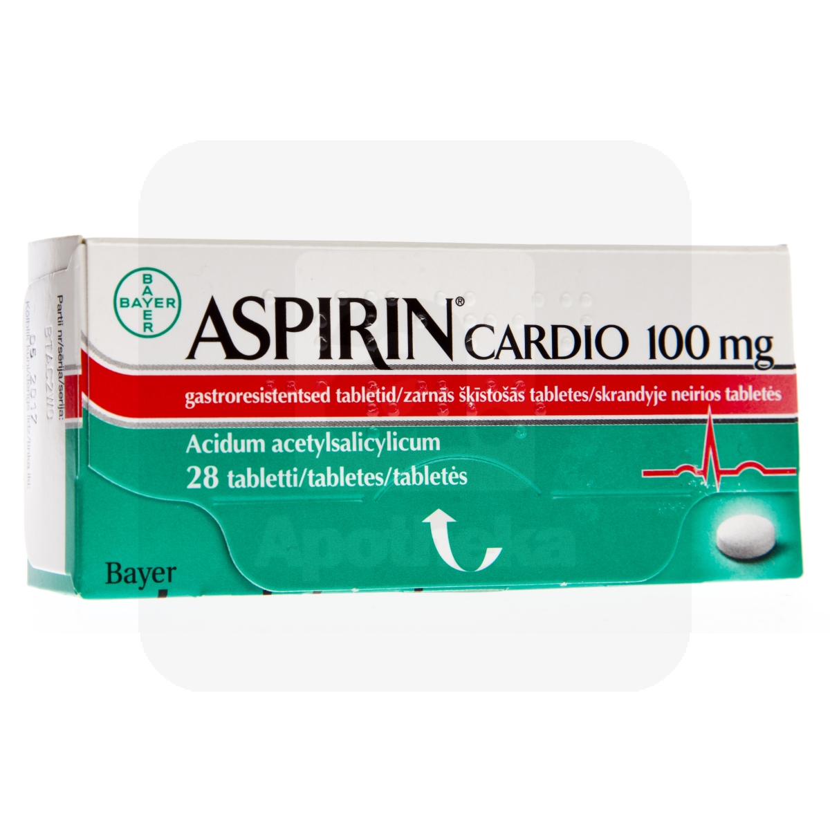 ASPIRIN CARDIO GASTRORESIST TBL 100MG N28 - Изображение товара