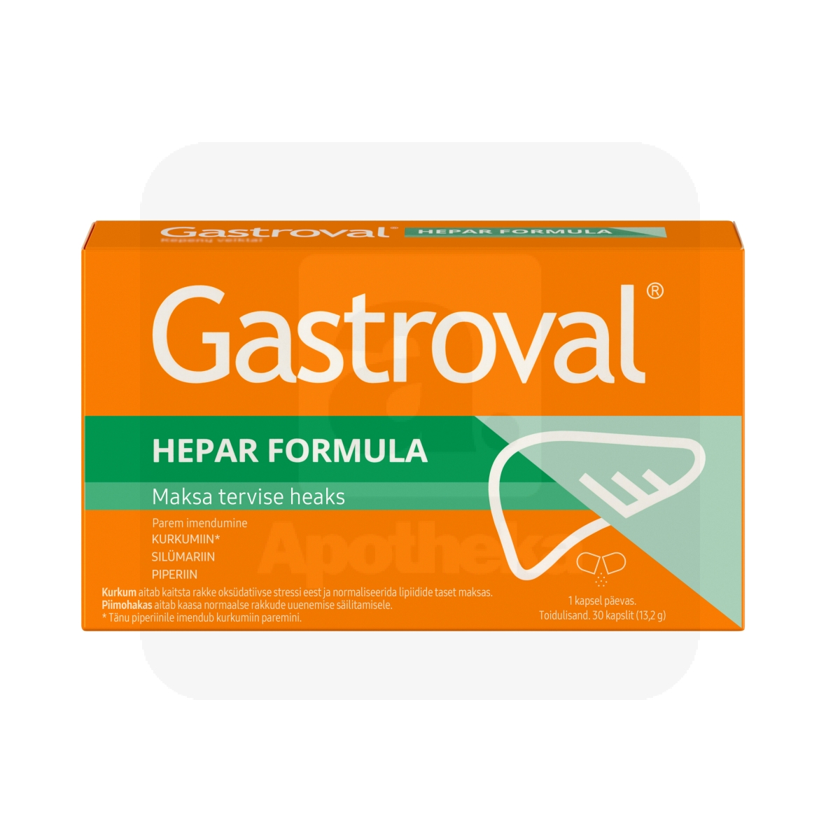 GASTROVAL HEPAR FORMULA KAPSLID N30 - Изображение товара 1