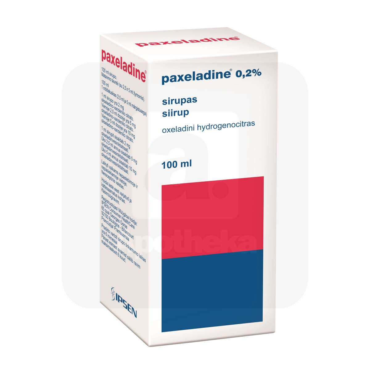 PAXELADINE SIIRUP 2MG/ML 100ML - Изображение товара