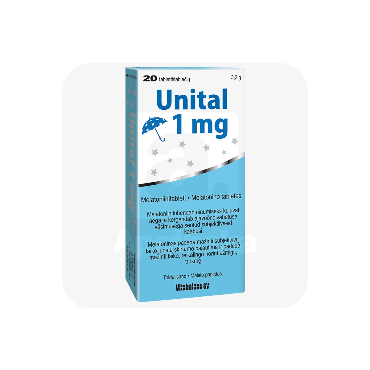 UNITAL TBL 1MG N20 - Изображение товара