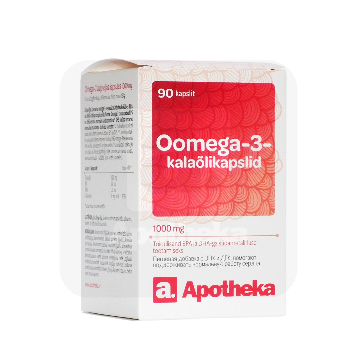 A. OOMEGA-3 KALAÕLIKAPSLID 1000MG N90