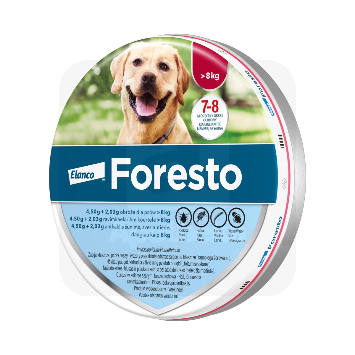 FORESTO RAVIMKAELARIHM 4,50G+2,03G/45G (70CM) N1 (KOER >8KG) - Изображение товара