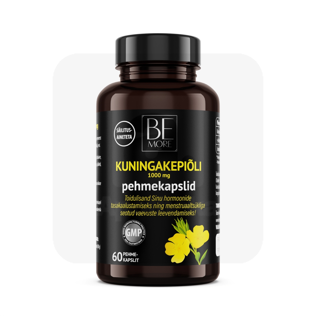 BE MORE KUNINGAKEPIÕLI PEHMEKAPSLID 1000MG N60