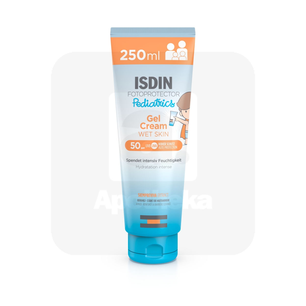 ISDIN PÄIKESEKAITSEGEEL-KREEM LASTELE SPF50 250ML