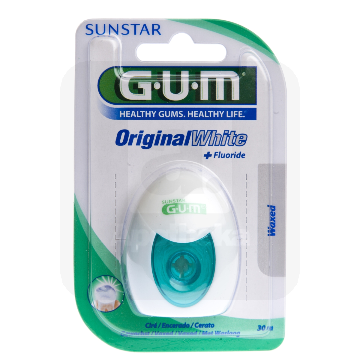 GUM ORIGINAL WHITE ОТБЕЛИВАЮЩАЯ НИТЬ 30М /2040/