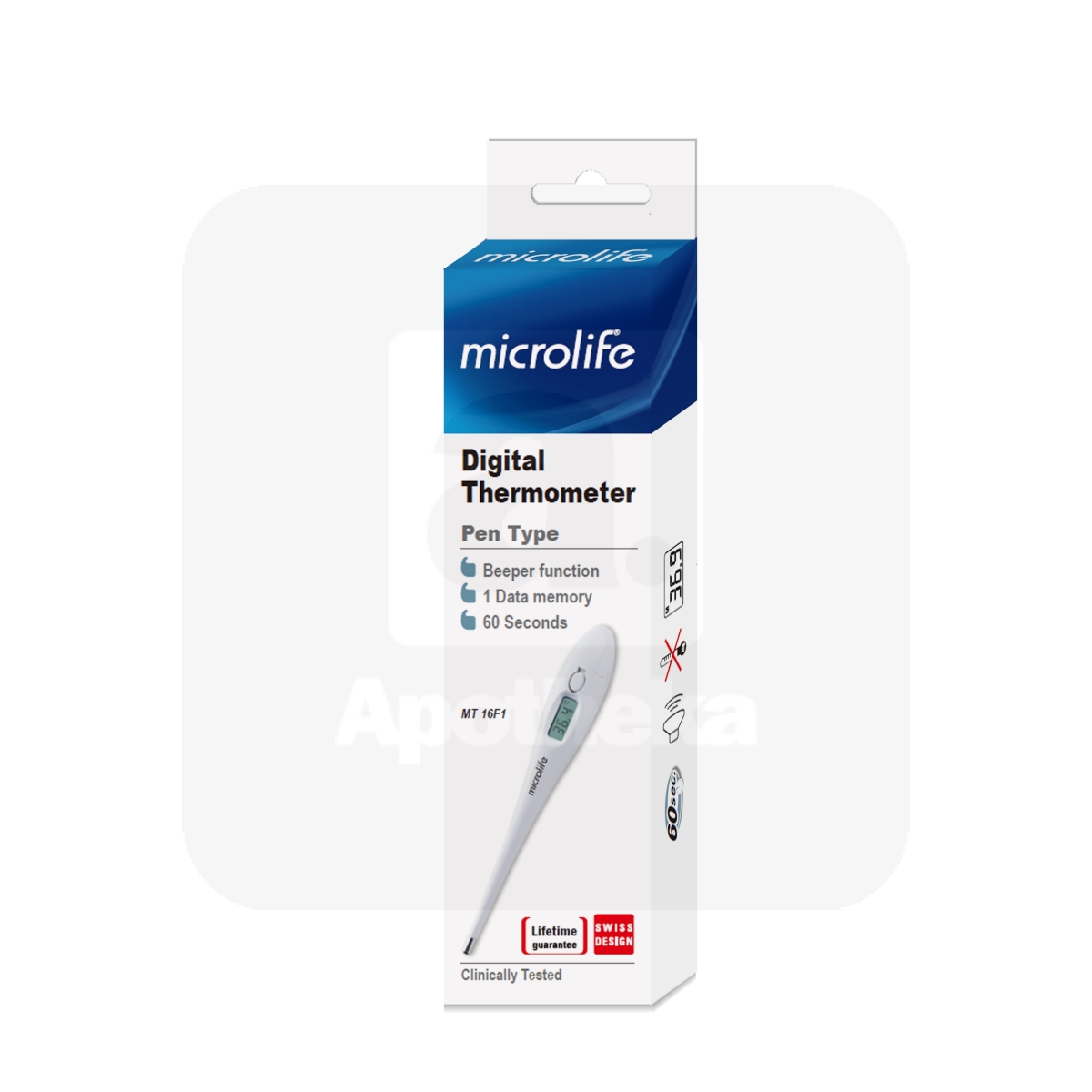 TERMOMEETER DIGITAALNE MICROLIFE COMPACT MT16F1 - Изображение товара