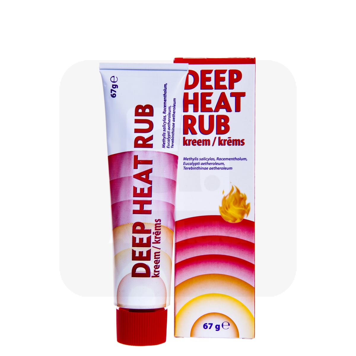 DEEP HEAT RUB KREEM 128+59,1+19,7+14,7MG/G 67G - Изображение товара