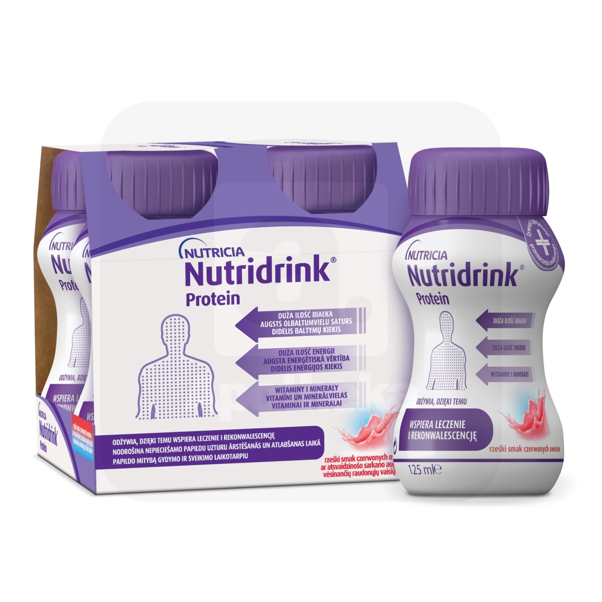 NUTRIDRINK PROTEIN 125ML N4 JAHUTAVAD PUNASED MARJAD - Изображение товара