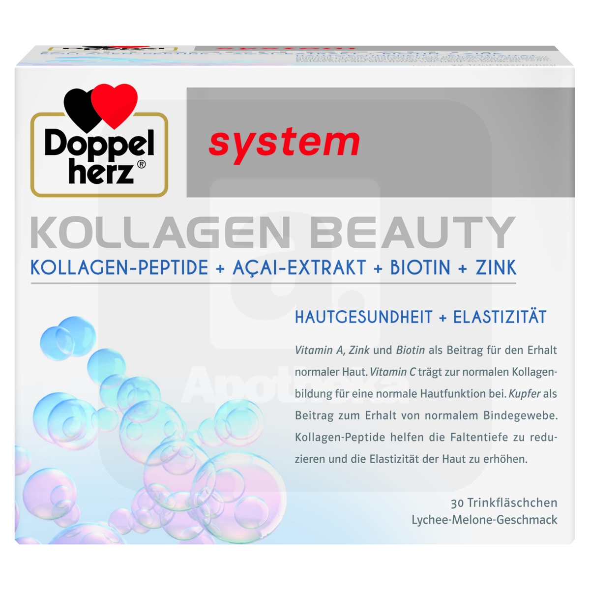 DOPPELHERZ SYSTEM KOLLAGEN BEAUTY N30 SUUKAUDNE LAHUS AMPULLIS - Изображение товара