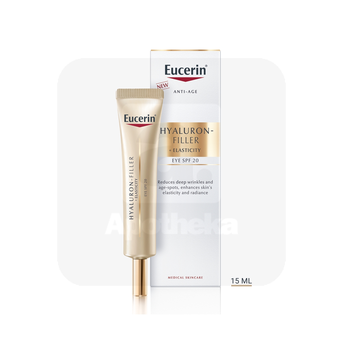 EUCERIN HYALURON FILLER+ELASTICITY SILMAÜMBRUSKREEM 15ML - Изображение товара