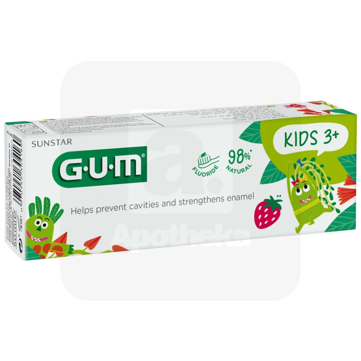 GUM KIDS ЗУБНАЯ ПАСТА ДЛЯ ДЕТЕЙ (2-6 ЛЕТ) 50МЛ /3000/