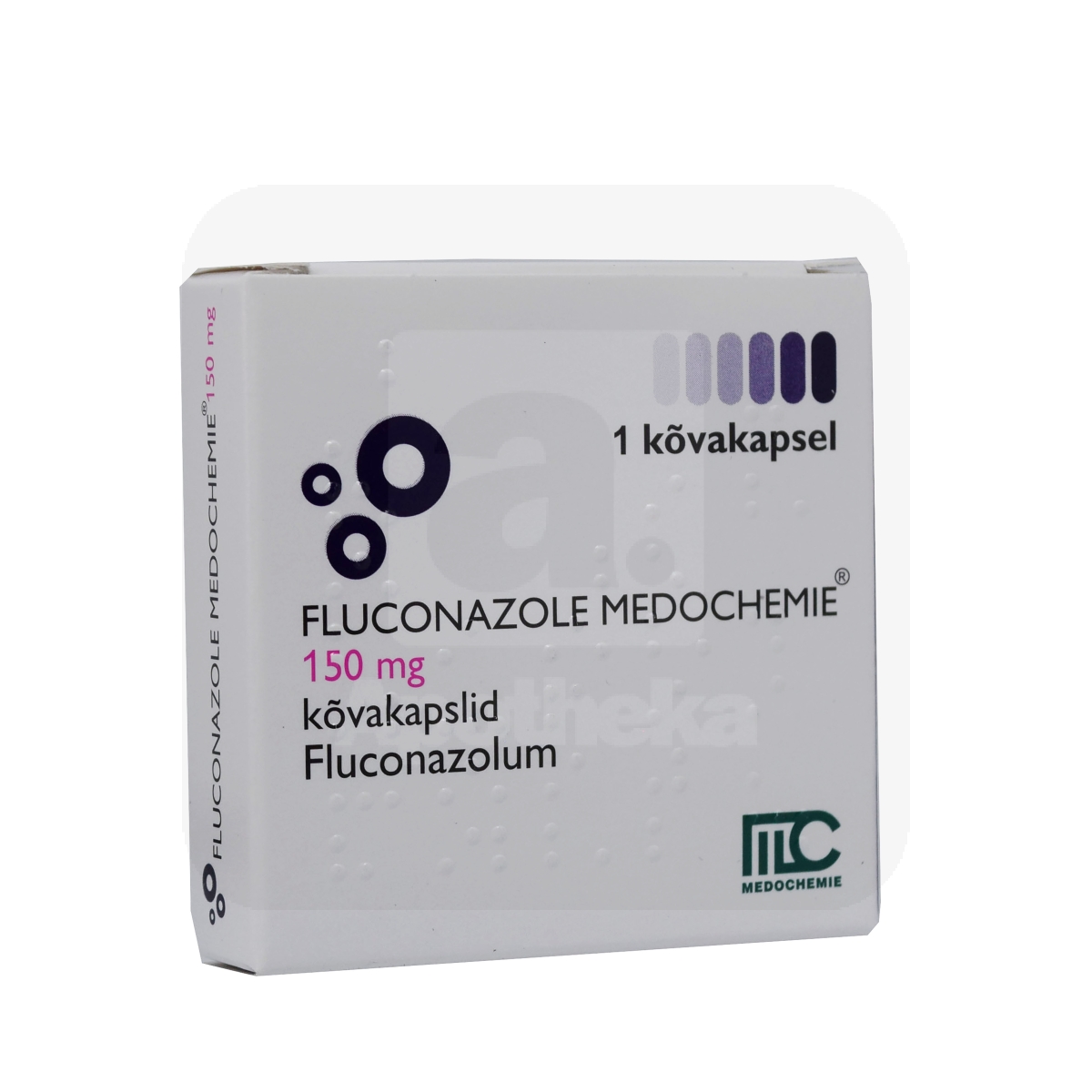 FLUCONAZOLE MEDOCHEMIE KÕVAKAPSEL 150MG N1