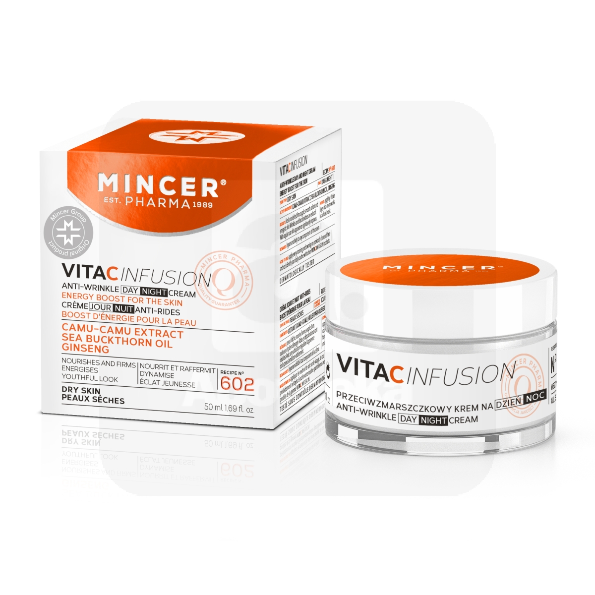 MINCER PHARMA VITA C PÄEVA- JA ÖÖKREEM KORTSUDEVASTANE 50ML - Изображение товара