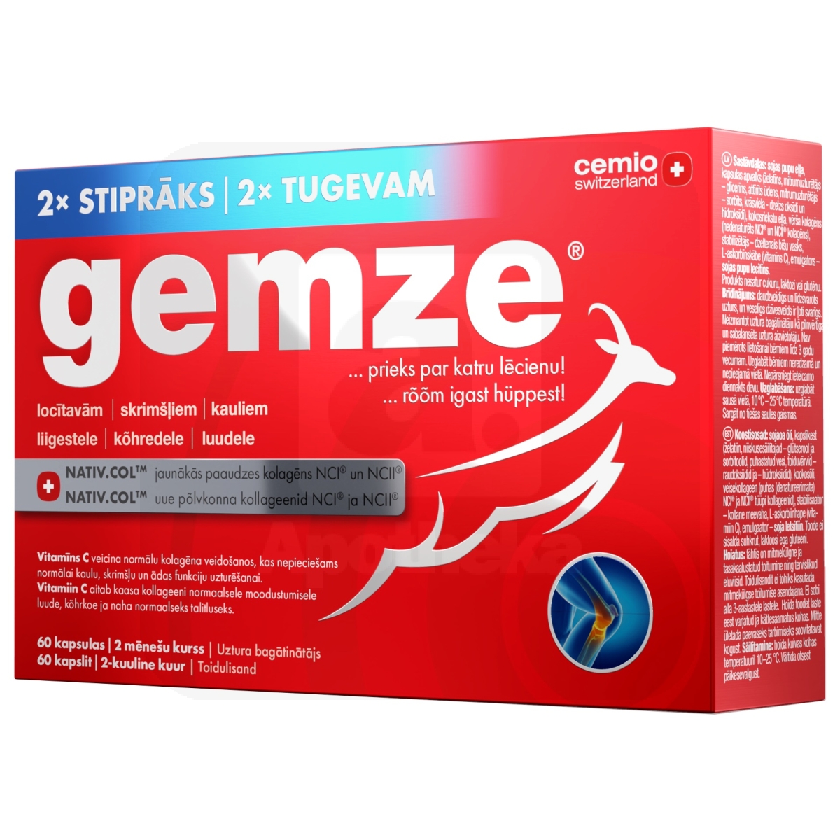 CEMIO GEMZE 2X TUGEVAM KAPSLID N60