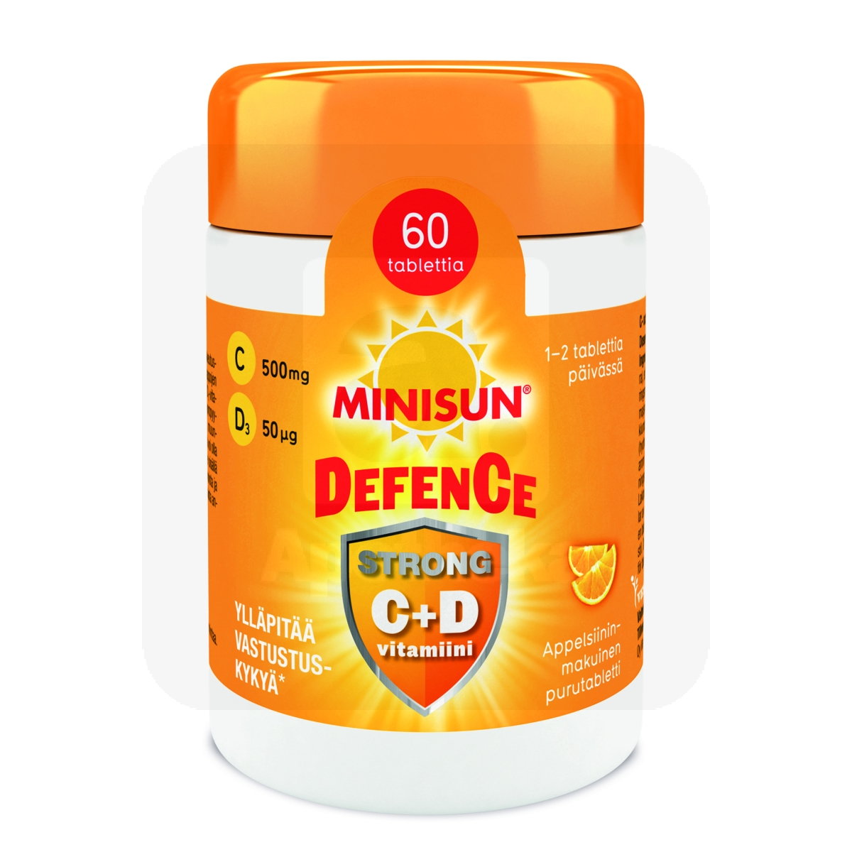 MINISUN DEFENCE STRONG C+D3 VITAMIIN NÄRIMISTBL N60