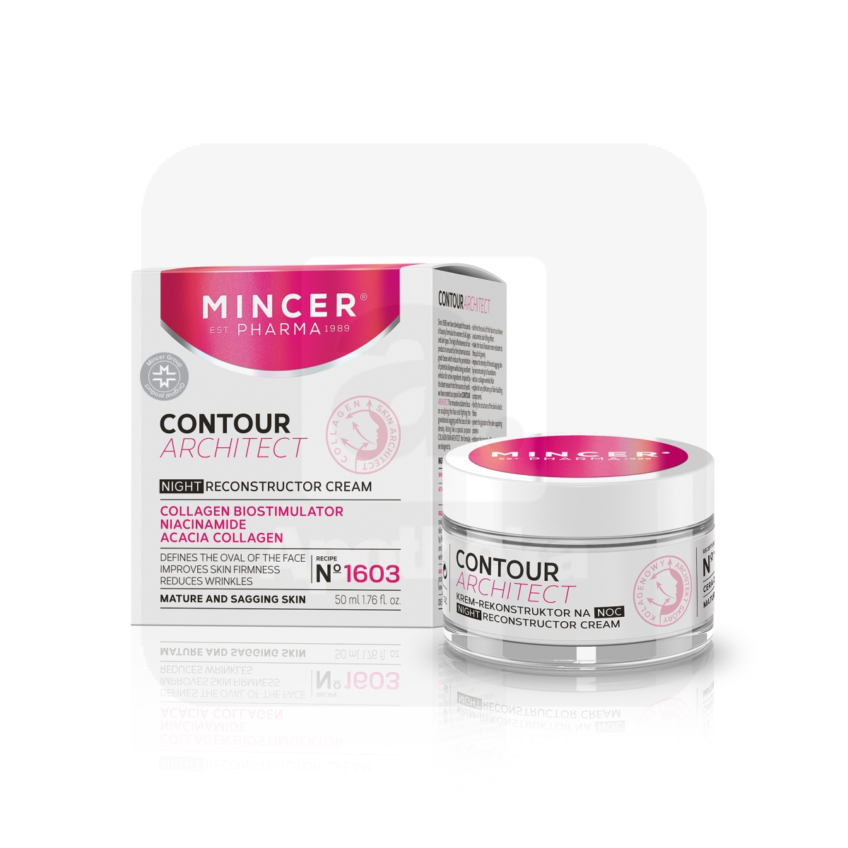 MINCER PHARMA CONTOUR ARCHITECT ÖÖKREEM 50ML - Изображение товара