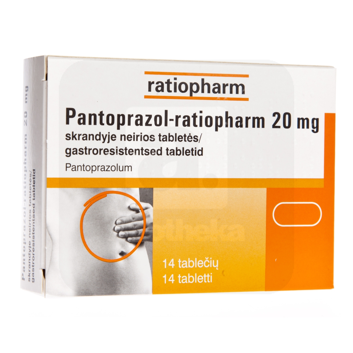 PANTOPRAZOL-RTP 20MG GASTRORESIST TBL 20MG N14 - Изображение товара