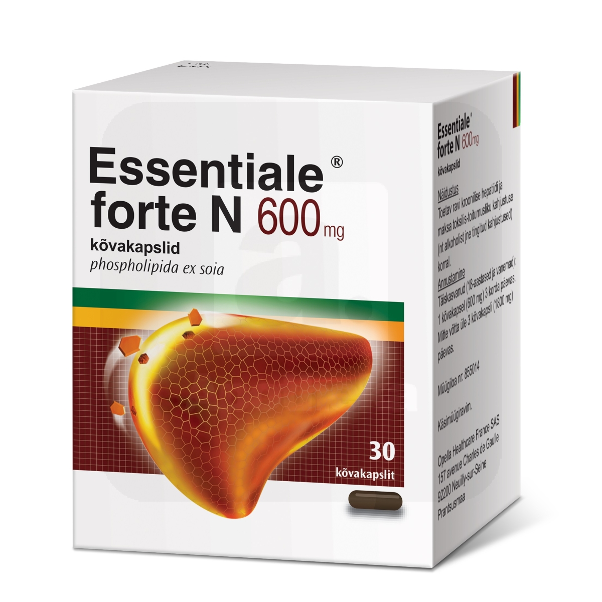 ESSENTIALE FORTE N CAPS 600MG N30 - Изображение товара