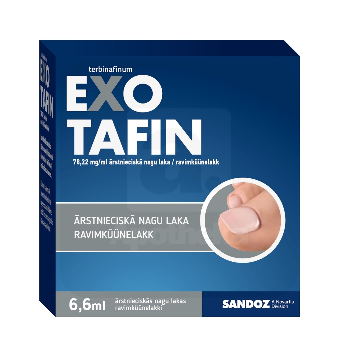 EXOTAFIN RAVIMKÜÜNELAKK 78,22MG/ML 6,6ML N1 - Изображение товара