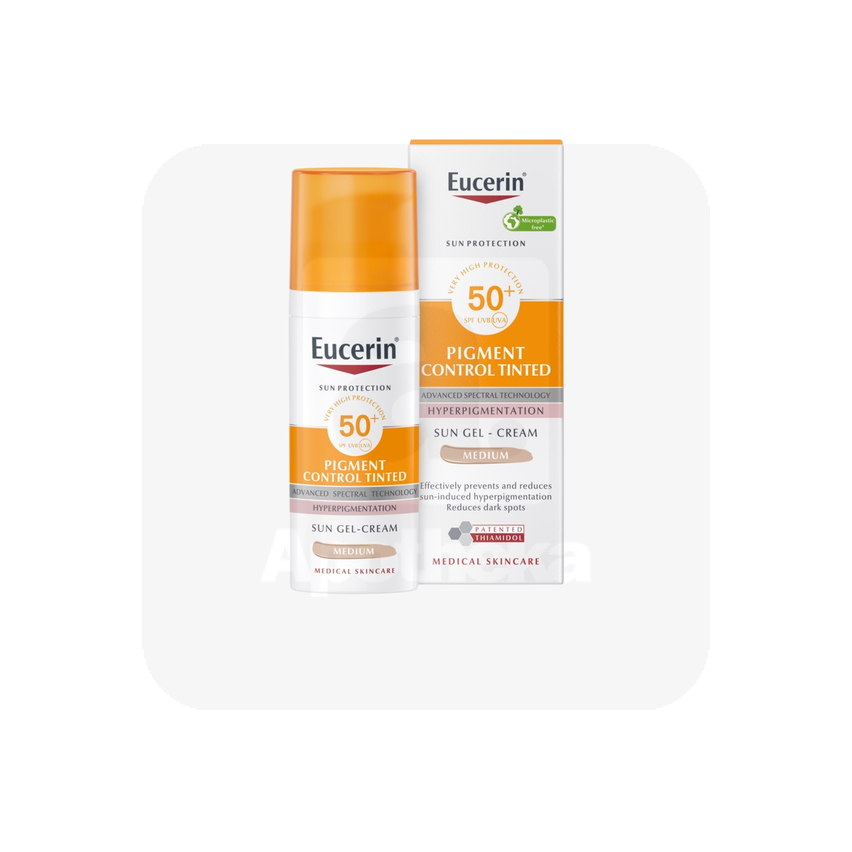 EUCERIN SUN PÄIKESEKAITSE NÄOLE PIGMENDIVASTANE TOONIV SPF50+ 50ML