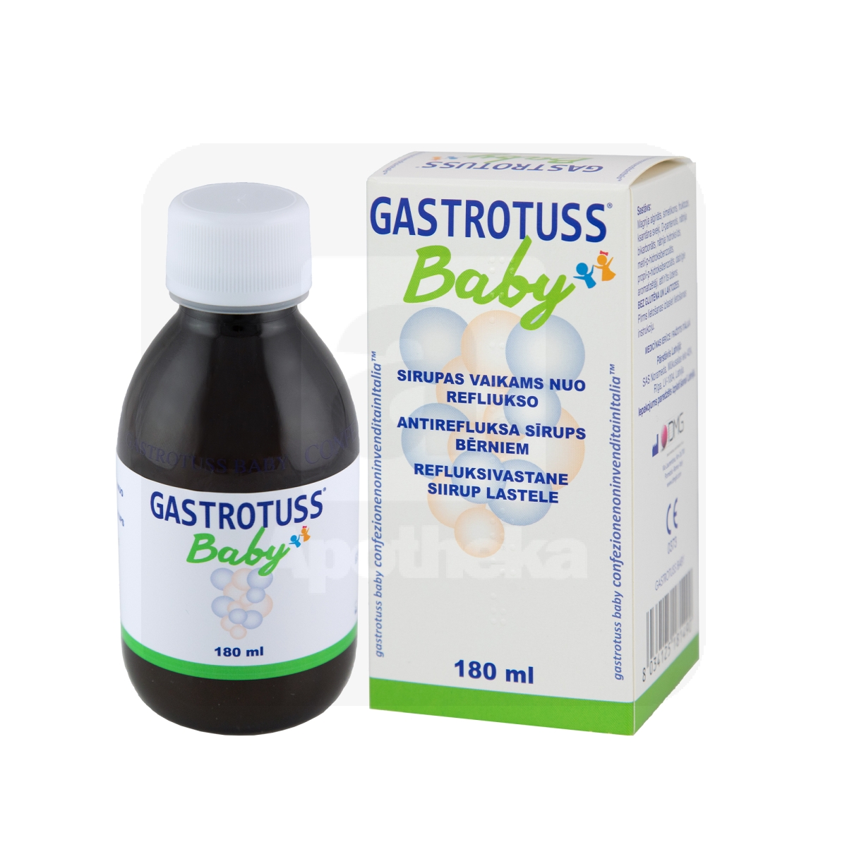 GASTROTUSS BABY REFLUKSIVASTANE SIIRUP LASTELE 180ML - Изображение товара