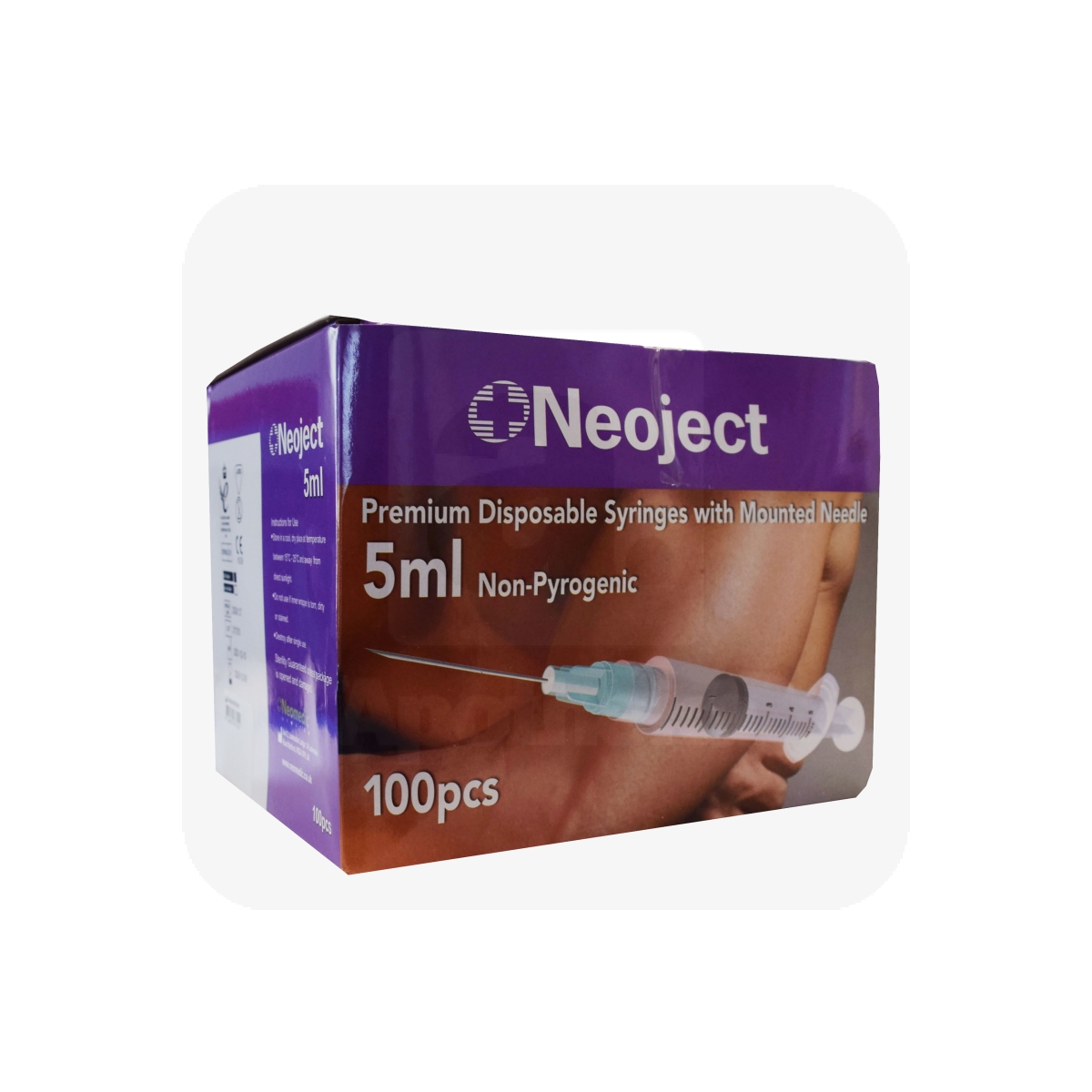 SÜSTAL NÕELAGA NEOJECT 5ML 3 OSALINE (23G) N100 /SLIP TIP/ - Изображение товара