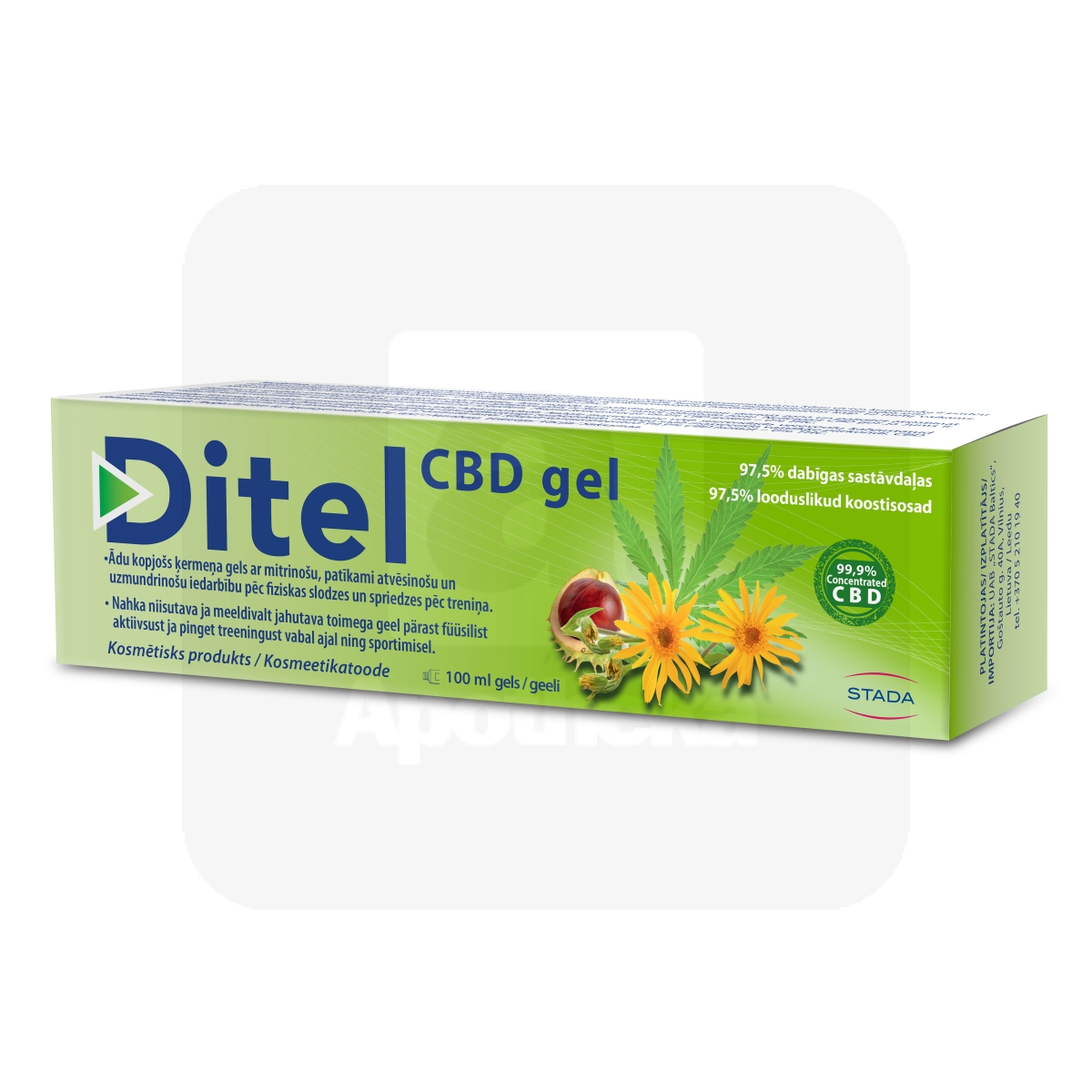 DITEL CBD GEEL 100ML - Изображение товара