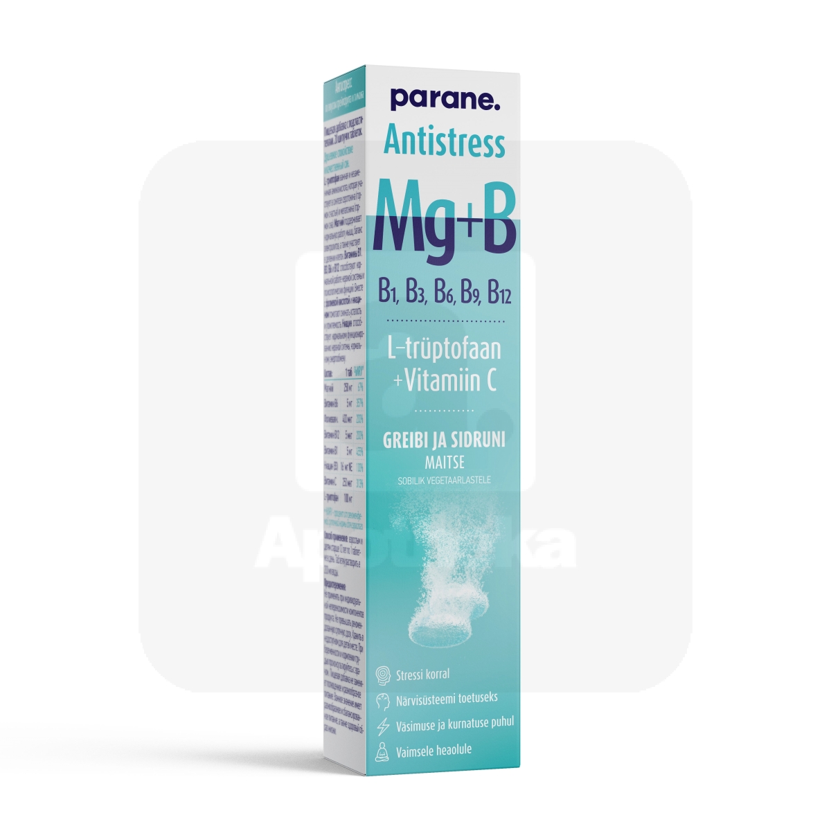 PARANE ANTISTRESS MG + B KOMPLEKS KIHISEVAD TBL N20 - Изображение товара