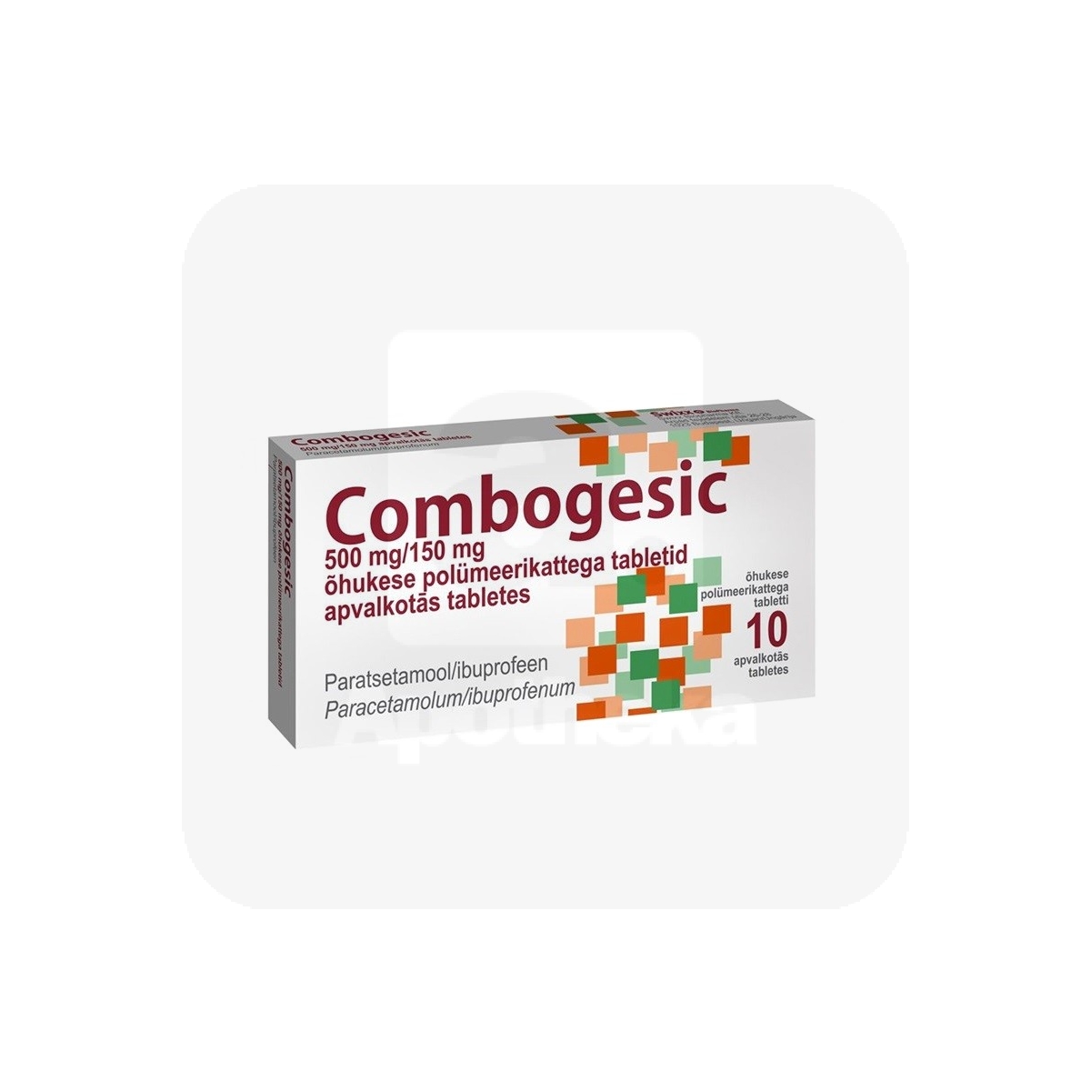 COMBOGESIC KAETUD TBL 500MG+150MG N10 - Изображение товара