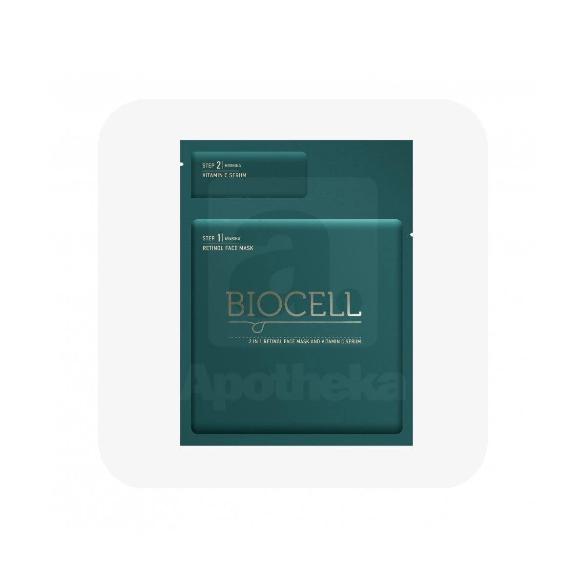 BIOCELL 2IN1 NÄOMASK RETINOOLIGA + VITAMIIN C SEERUM N1 - Изображение товара