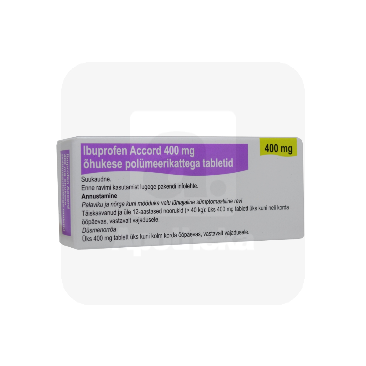 IBUPROFEN ACCORD KAETUD TBL 400MG N30 - Изображение товара