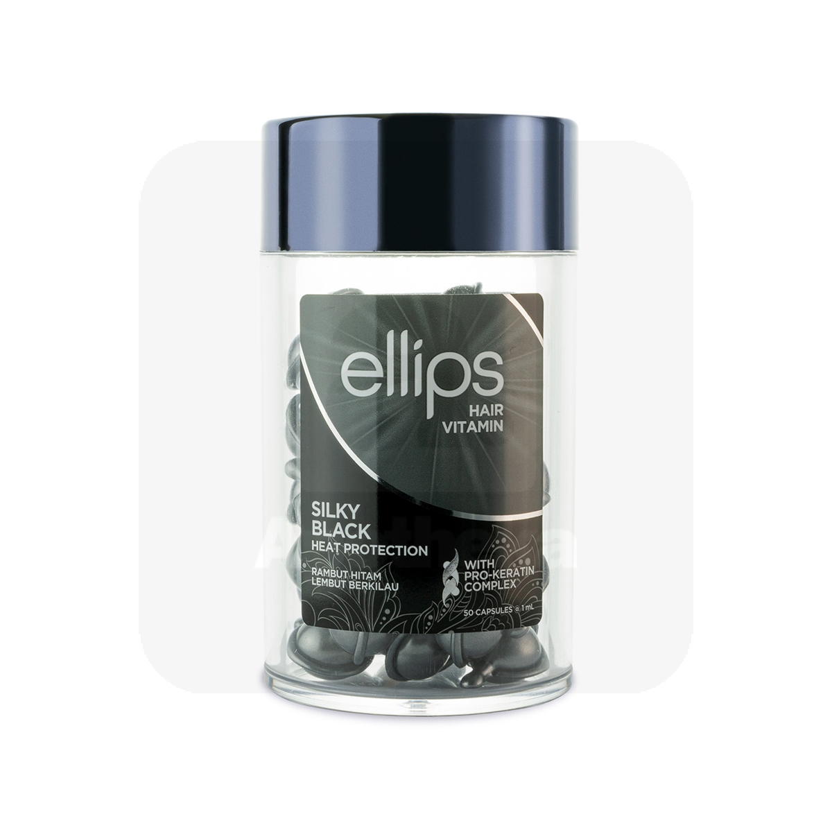 ELLIPS SILKY BLACK JUUKSEVITAMIINID PEALEMÄÄRITAVAD 1ML N50 - Изображение товара 1