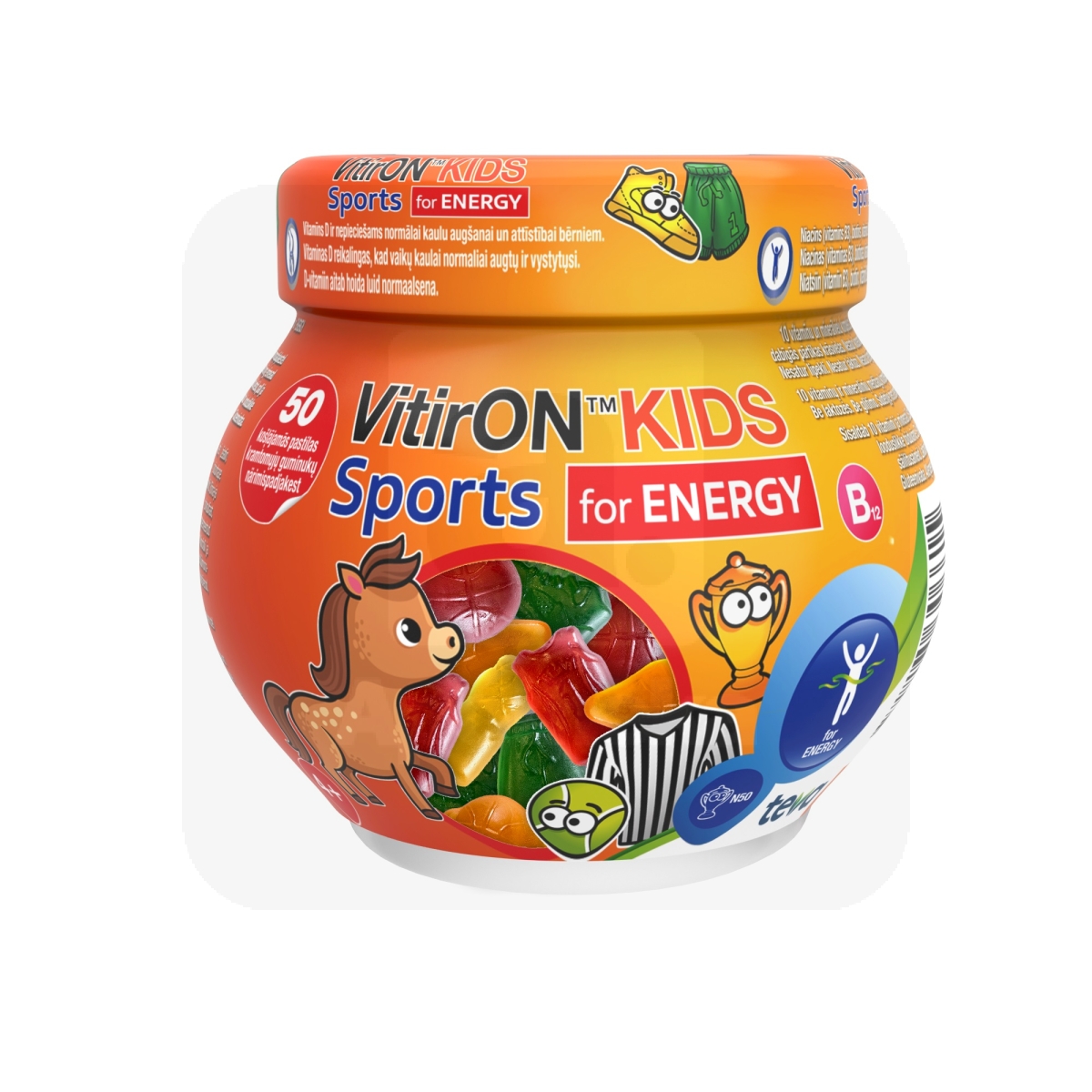 VITIRON KIDS SPORT KUMMIKOMMID N50