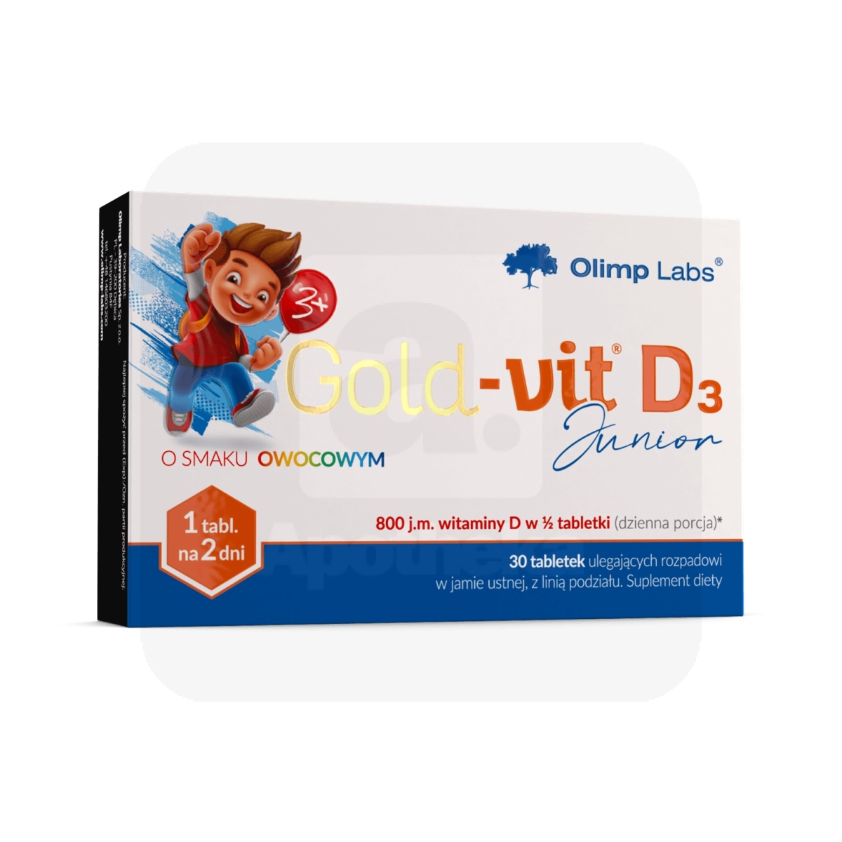 OLIMPLABS GOLD-VIT D3 JUNIOR 1600IU XYLITOL SUUSULAVAD N30 FRUIT - Изображение товара