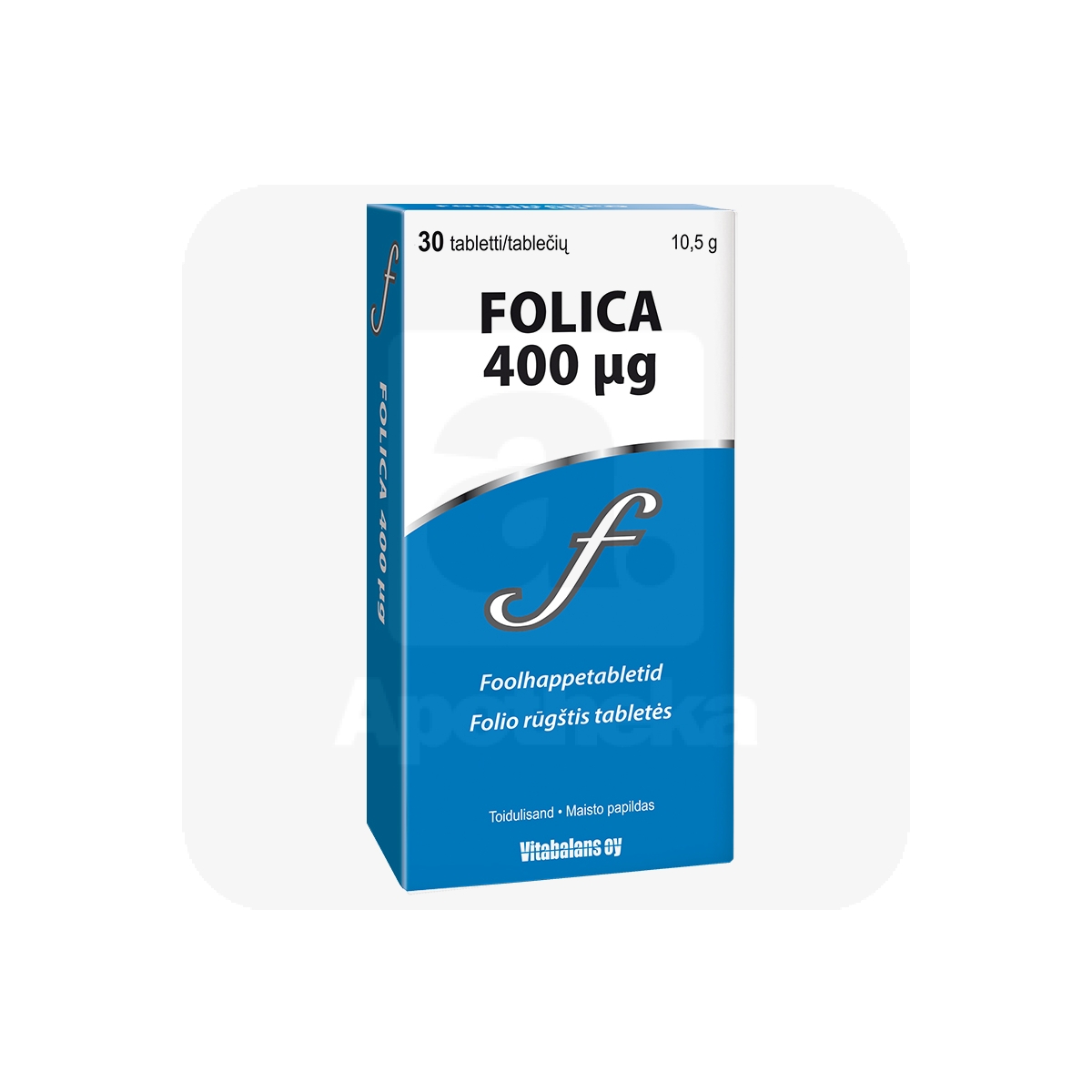 FOOLHAPPE TBL 400MCG N30 - Изображение товара