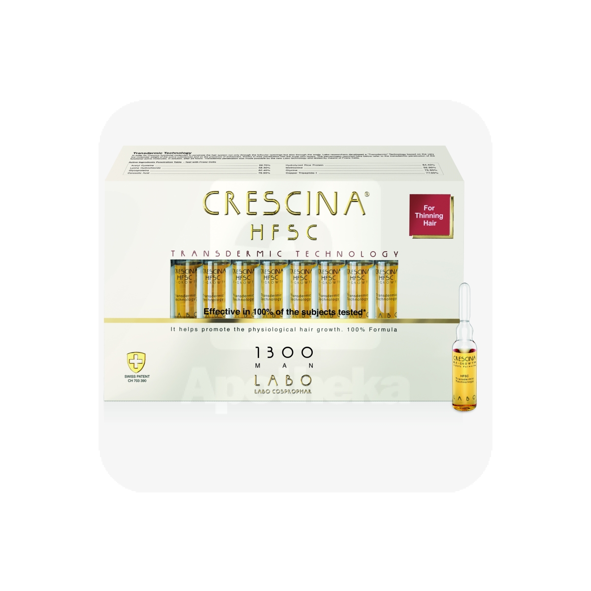 CRESCINA TRANSDERMIC 1300 AMPULLID MEHED 3,5ML N20 - Изображение товара