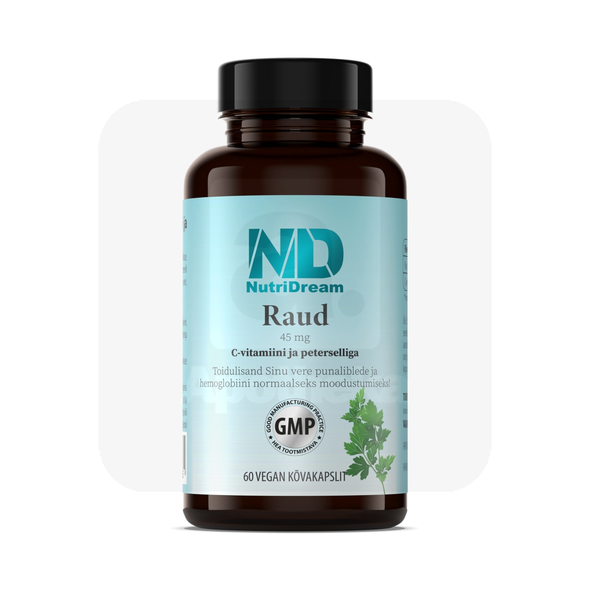 NUTRIDREAM RAUD C VITAMIINI JA PETERSELLIGA KAPSLID 45MG N60